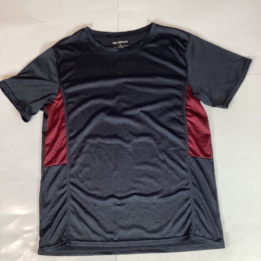 Real Essentials Mens T Shirt Sz XL Short Sleeve Crew Neck Comfort Casual Stretch